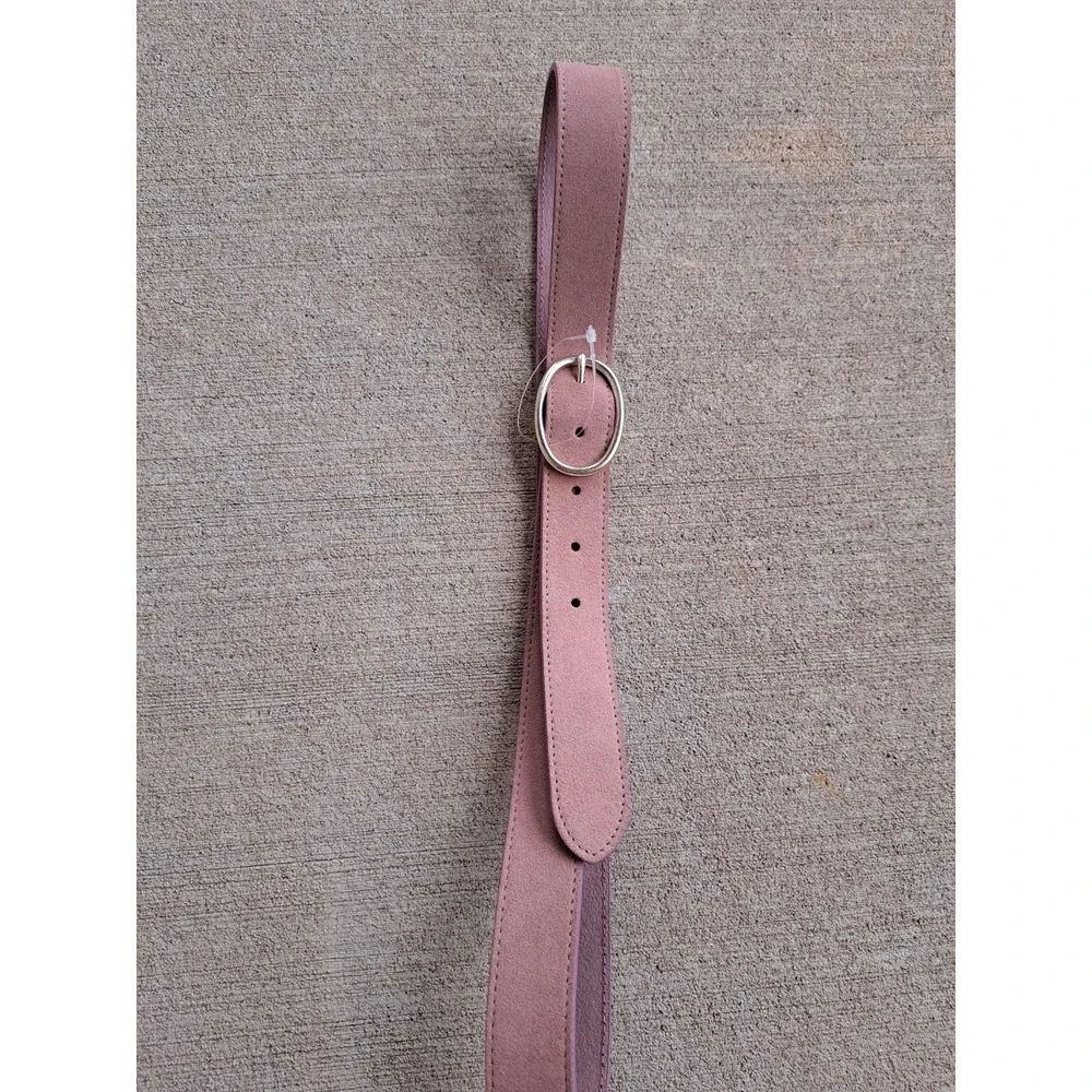 GAP Women's Suede Leather Light Pink  Belt  Large 44 Inches